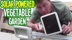 Solar Powered Vegetable Garden Grows Food Using Sun Power