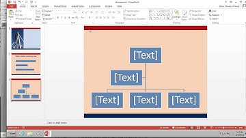 How to put an organizational chart in PowerPoint using Smart Art