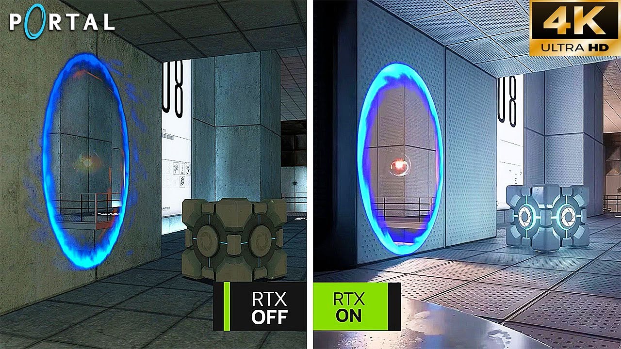 PORTAL RTX GAMEPLAY TRAILER - 4K ULTRA HD 60FPS - YouTube