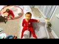 Baby Falls Off Chair! (Funny)