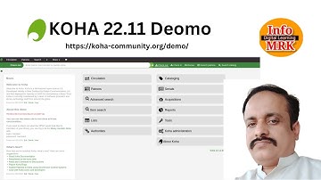 Koha 22.11 Demo from https://koha-community.org/demo/ #koha22.11 #infomrk #lis