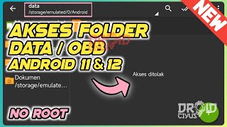 (NEW) CARA AKSES FOLDER DATA & OBB ANDROID 11 12 YANG KOSONG | AKSES DITOLAK ZARCHIVER ANDROID 11 12