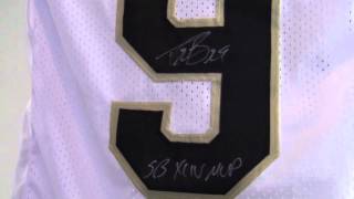 Drew Brees Signed Jersey w/ SB XLIV MVP - PSA/DNA