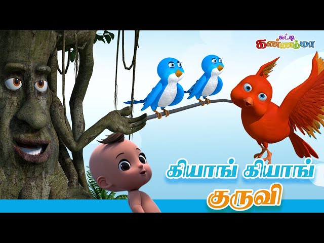 கியாங் கியாங் குருவி Tamil Kids Song 🐦 Kiyan Kiyan Kuruvi Tamil Rhymes | சுட்டி கண்ணம்மா பாடல் class=