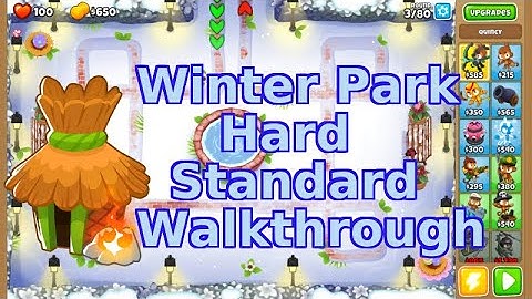 Bloons TD 6 | Winter Park Hard Standard Walkthrough | No MK