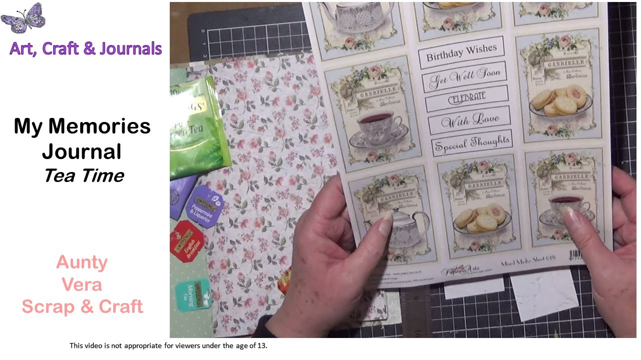 My Memories Journal Page Idea 1 Aunty Vera Scrap And Craft Creative Team Project Challenge Idea Youtube