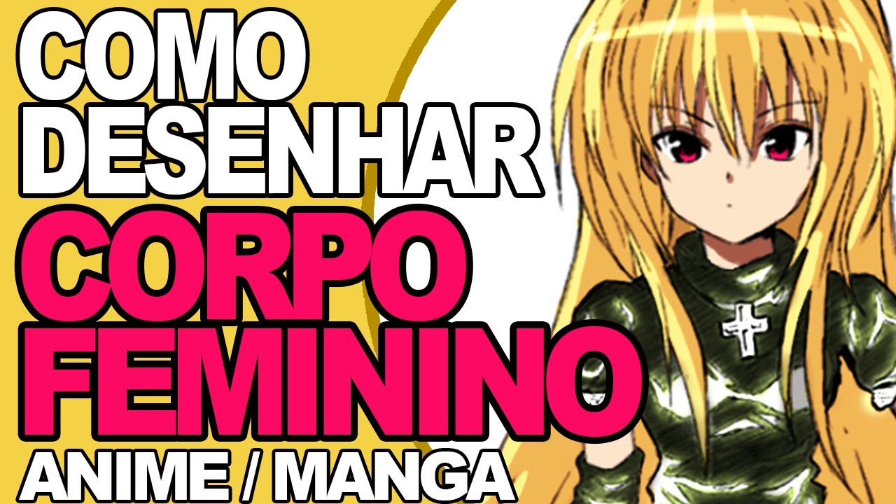 esboço corpo feminino molde anime