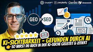LLMO & SEO 2025: Ein visionärer Praxis-Leitfaden für Sichtbarkeit in KI-Suche 8 KI-Sichtbarkeit 🔍📈 Wie du GEO SEO & LLM SEO für ChatGPT, Perplexity, Gemini & Co richtig nutzt 🧐 🚀