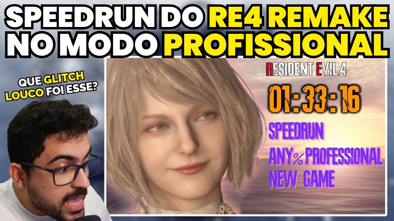 O Cara Zerou o RE4 Remake no Profissional em 01:33:16 (Recorde Mundial)