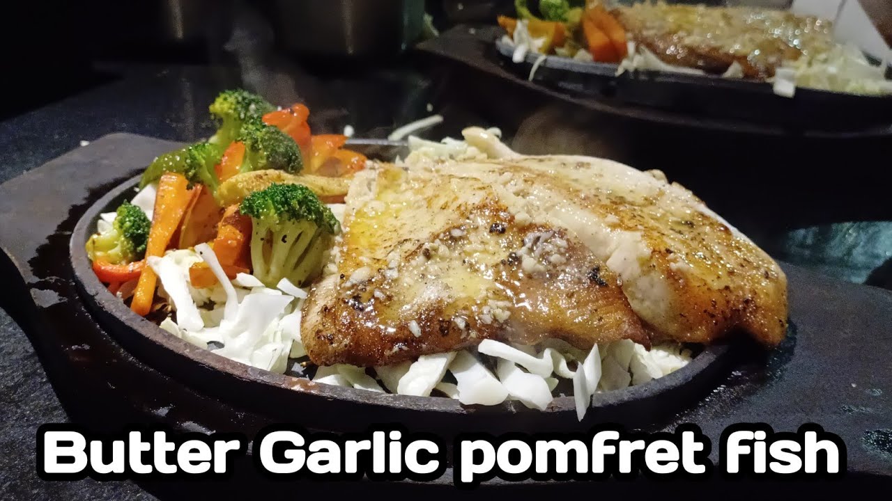 how to make butter Garlic pomfret fish YouTube