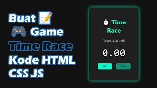 Bikin Game Time Race Seru Pakai HTML CSS JS! Dark Mode screenshot 3