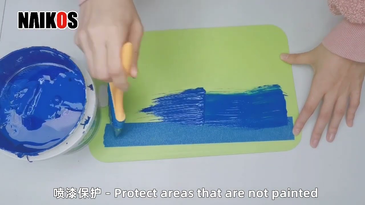 Blue painter's masking tape