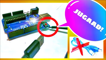 How to program arduino uno without its cable...