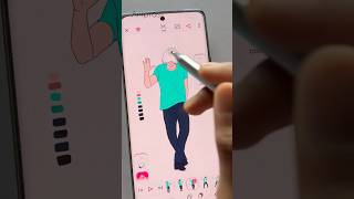 PRASS Drawing Character Dancing Animation In Mobile. #shorts