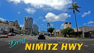 Nimitz Hwy | Downtown to Joint Base Pearl Harbor-Hickam | Honolulu, Oahu, 🌴 Hawaii 4K Driving