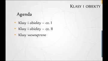 01  Programowanie w języku Java   Klasy i Obiekty  Wstęp