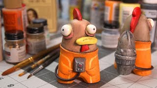 DIY Toy Painting - "Free-Range Chicken" Figure