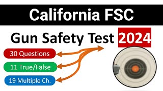 California FSC Gun Safety Practice Test 2024 #california #gunsafety