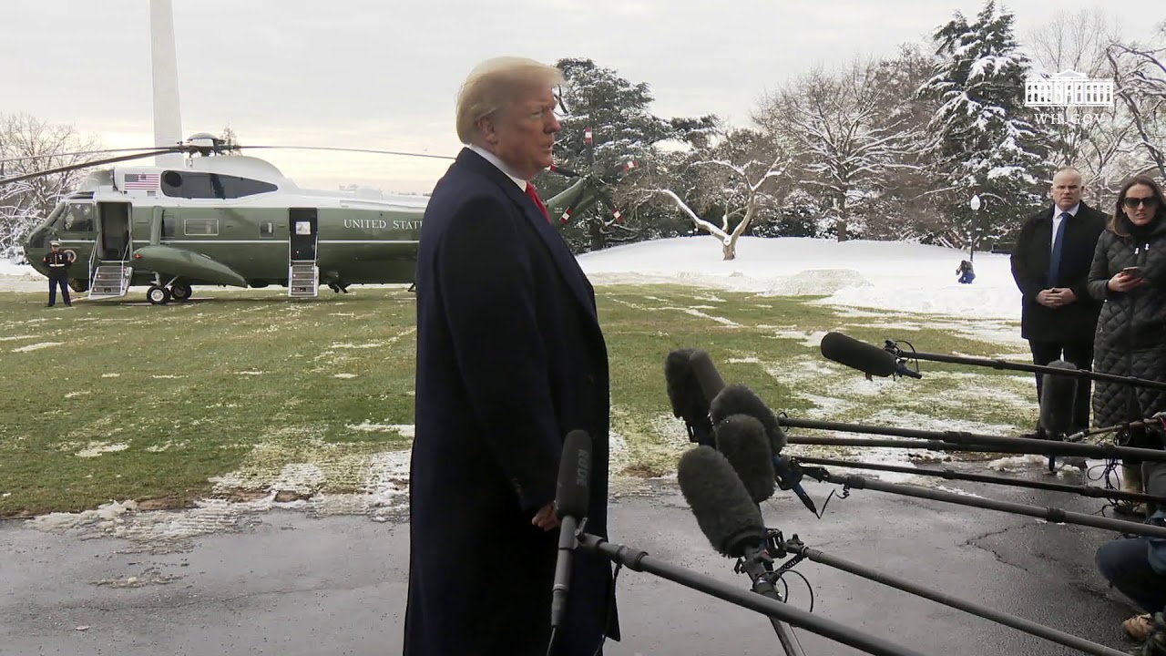 01/14/19: President Trump Delivers a Statement Upon Departure