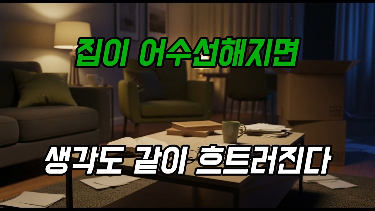 집이 어수선하면 생각도 같이 흐트러지는 이유