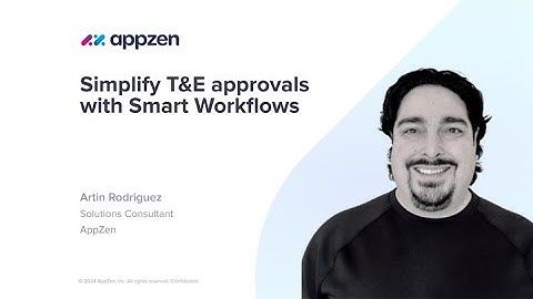 Simplify T&E approvals with Smart Workflows