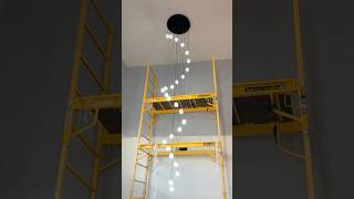 Installing a Modern H150 Crystal Chandelier From Amazon | Staircase Lighting Upgrade #roomlight