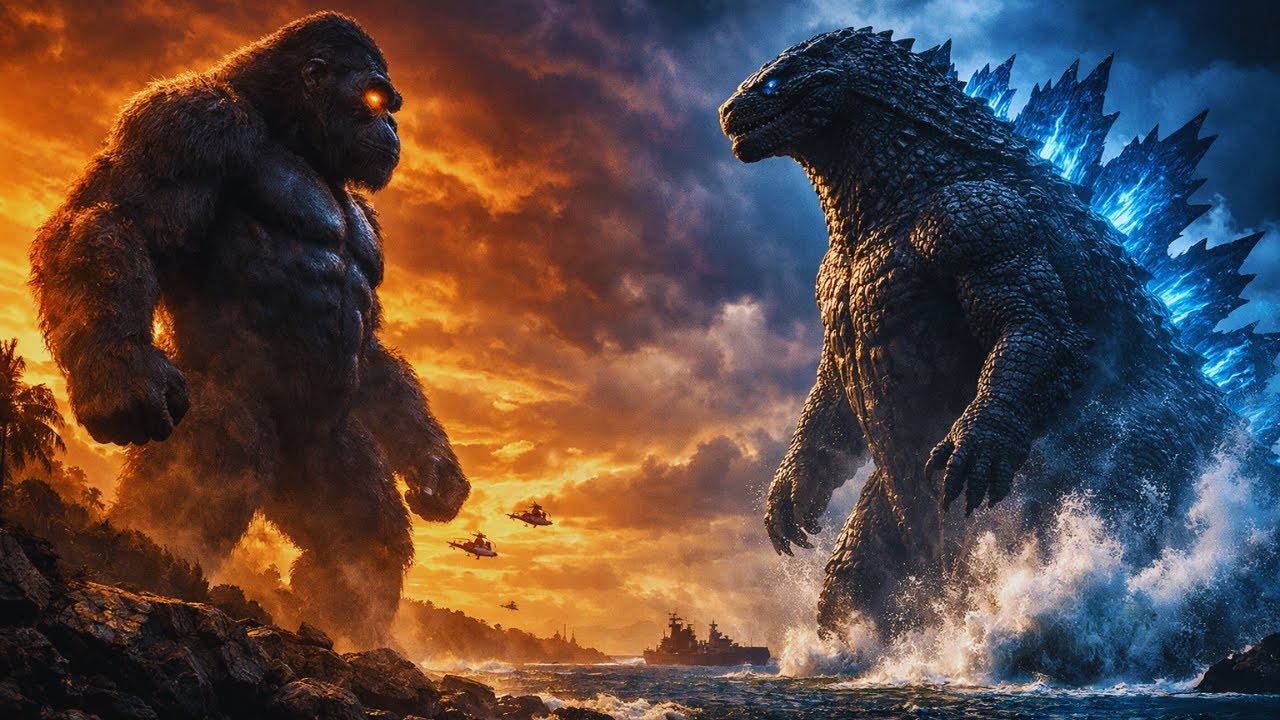 LAND AND SEA WAR: KING KONG & GODZILLA FACE SPECIAL FORCES | AI Monster Horror Film