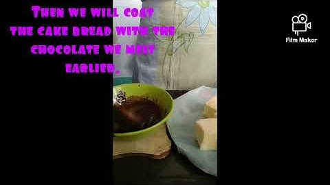 Title: Petit Four Making (Chocolate Glaze Sponge Cake)