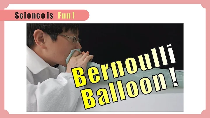 Science experiment about the Bernoulli Balloon at home.