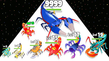 Scorpion Evolution Run - Level Up Scorpion Max Level Gameplay (New Update)