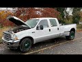 1999 F350 Ford Dually Theft Recovery Totaled Salvaged Title WalkAround