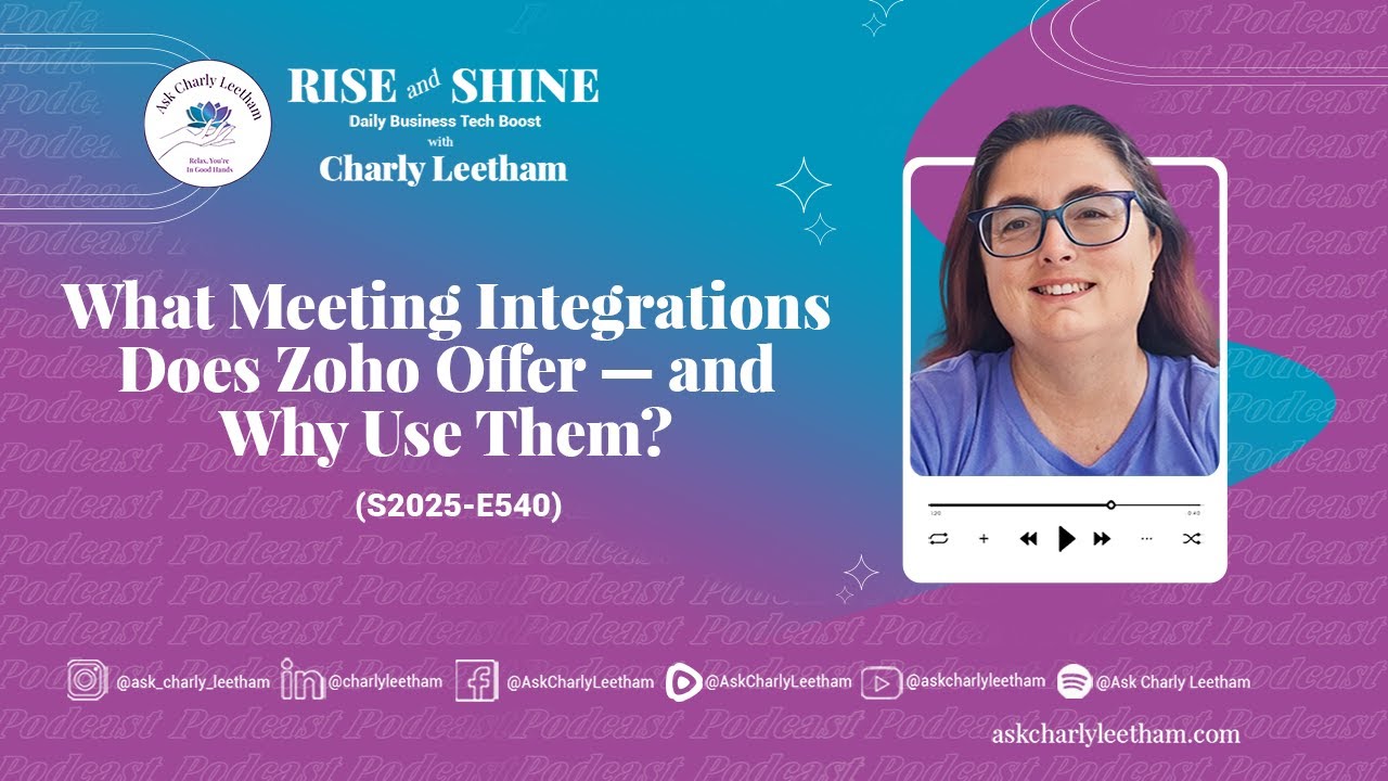 What Meeting Integrations Does Zoho Offer — and Why Use Them? (2025/540)