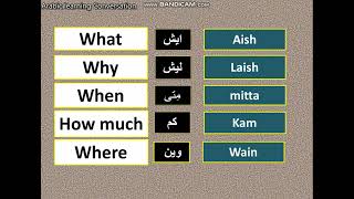 how to ask questions in Local spoken Arabic with examples- Asking questions in Arabic Saudi Arabia