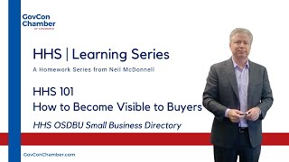 HHS 101 | How to Become Visible to HHS Federal Buyers  | HHS OSDBU Small Business Directory screenshot 3