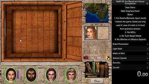 MM7 Solo Cleric No Deaths/Reloads/NPCs/Turn Based/Glitches (Attempt 1)