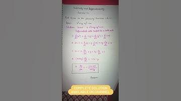 continuity and differentiability  exercise 5.3 q5 ex 5.3 class 12 math ncert