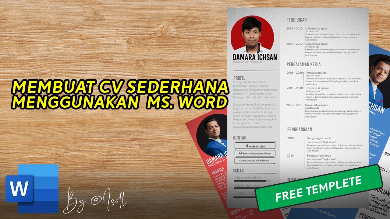 Membuat CV di microsoft word + tips