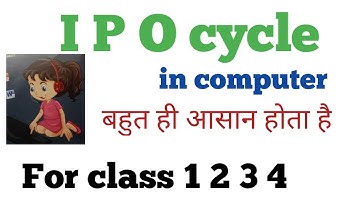 what is I P O  cycle in computer ...for class 1 2 3 4