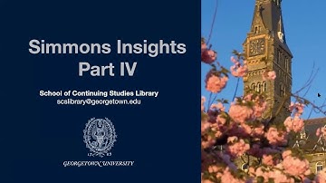 Using Simmons, Part IV: Creating Quick Reports