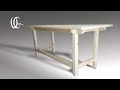 Creating a wooden table:16x full video Making a pine wooden table using a tenon joint.