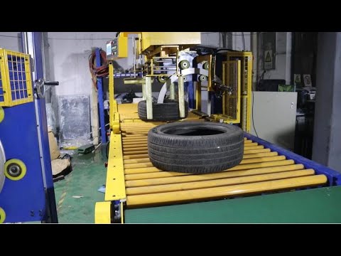 Automatic tyre packing machine