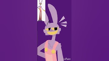 Drawing Jax from TADC #ibispaintx #digitalart #jax #theamazingdigitalcircus #rabbit