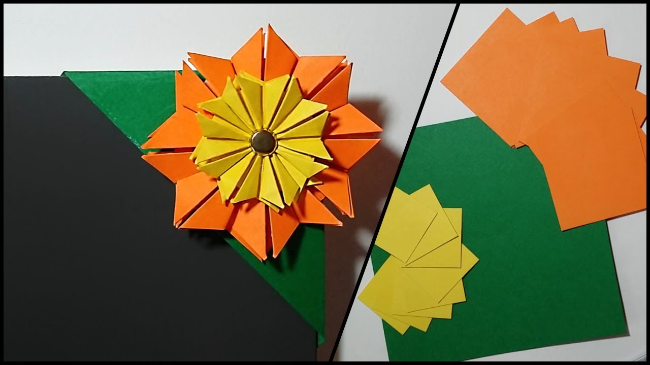 Segnalibro origami fiore semplicissimo YouTube