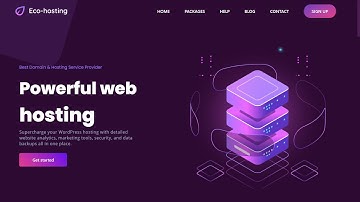 Beautiful web hosting website using html & css - PART 1