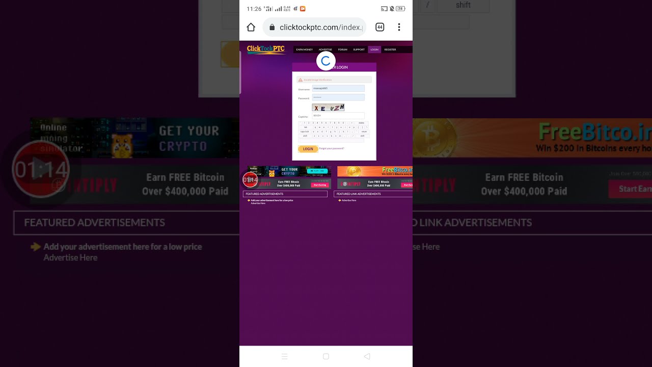 Best Online Earning PTC Website 2021 Most Trusted Website