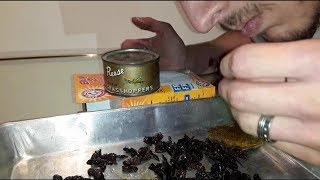 Tasting 70 Year Old Reese Fried Grasshoppers, Opening Decades-old canned foods