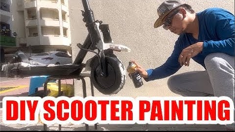 PIMP MY E SCOOTER | SPRAY PAINTING MY SCOOTER A NEW COLOUR | CUSTOM PAINT | M365 mini robot