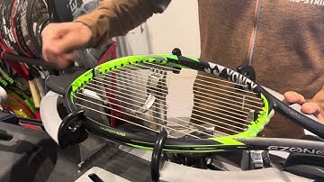 How to re-string a Yonex Ezone 98 tennis racquet