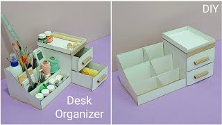 Beautiful desk organizer making |  Card board organizer | very easy to make....