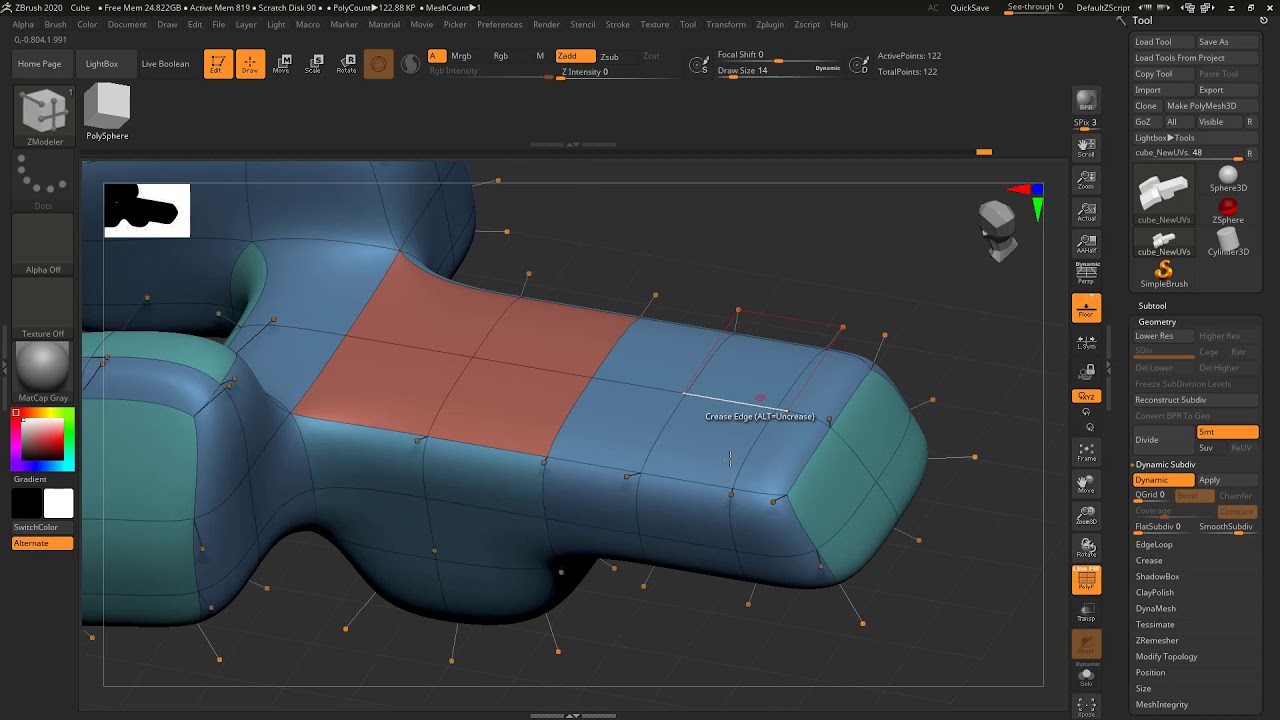 close holes with zmodeler zbrush 2018